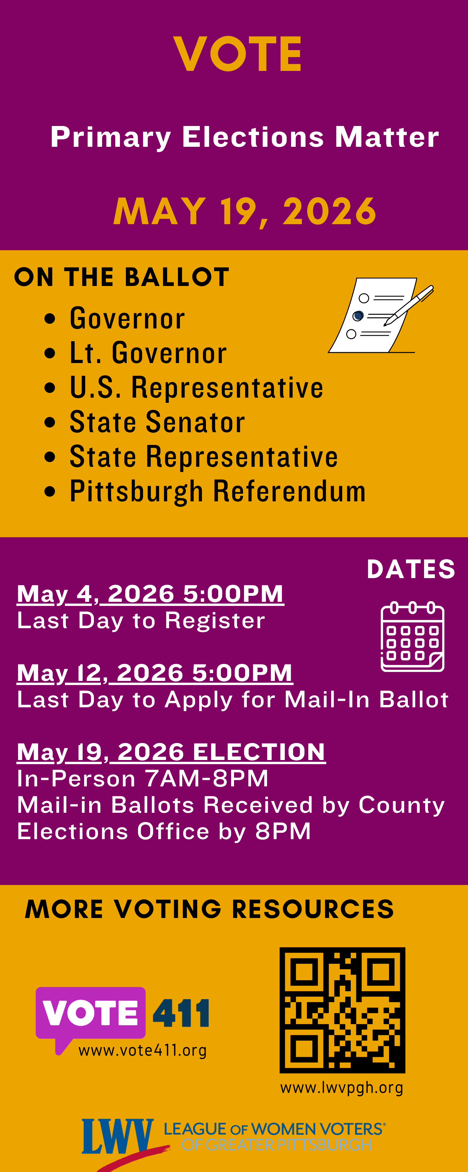 Primary 2026 Flyer Color