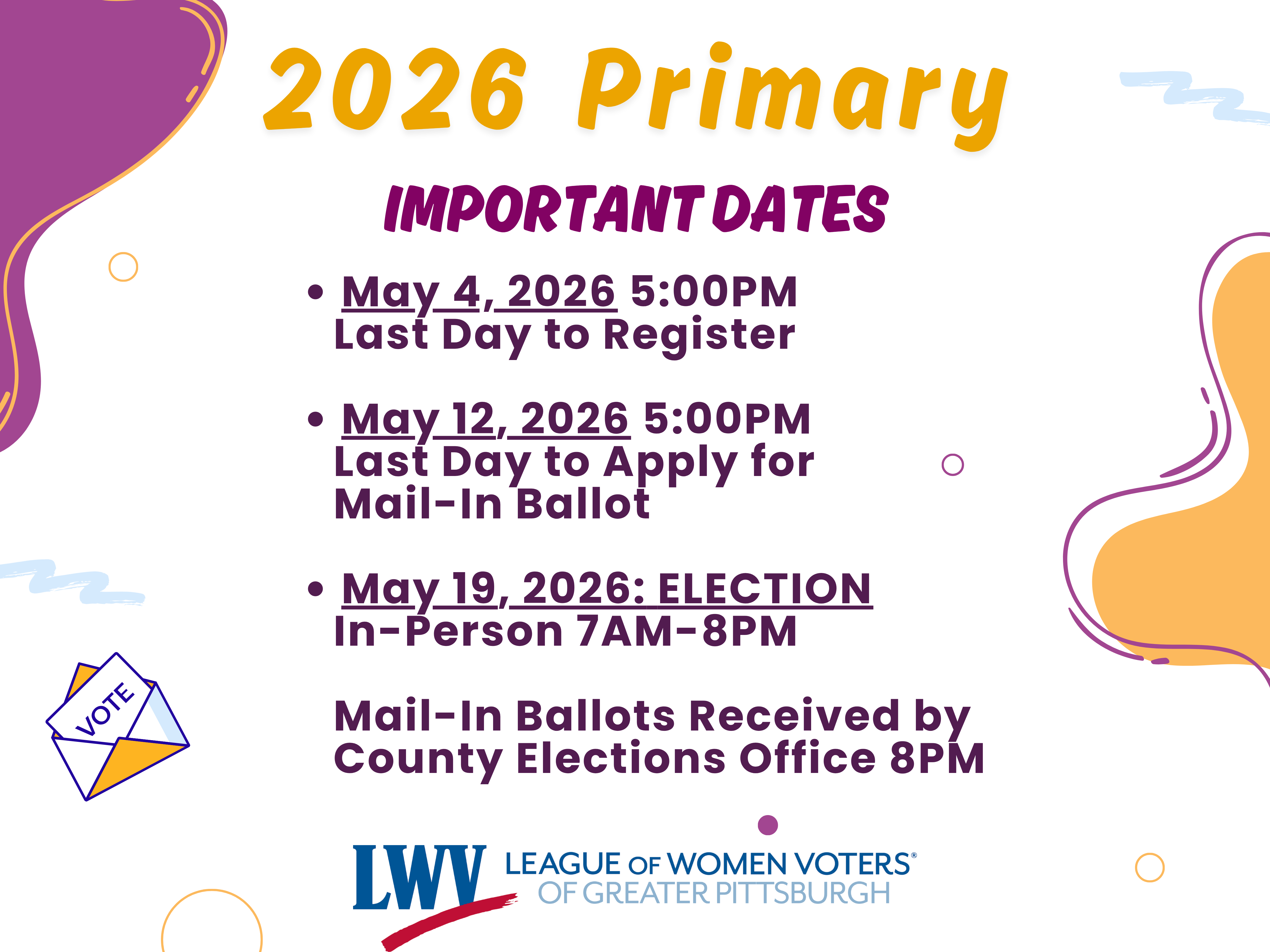 Primary 2026 Slide Dates Horizontal