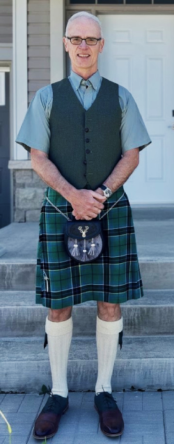 Rory McAlpine in kilt