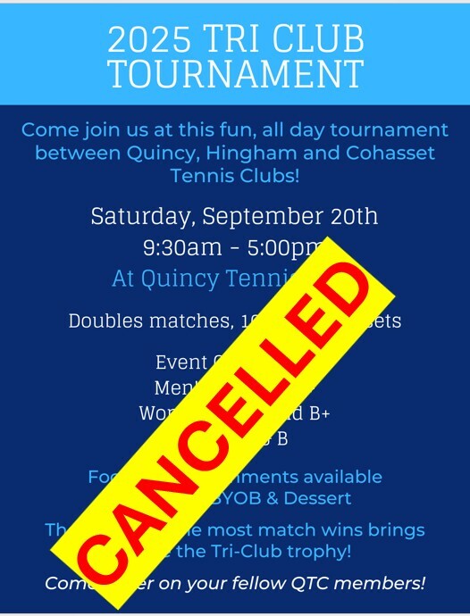 Tri Club 2025 Cancelled