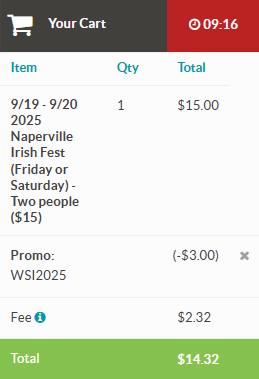 Fest Fee for WSI Members