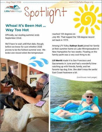 August September 2026 Spotlight Newsletter