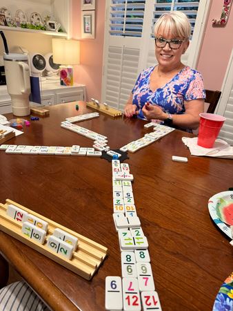25 Jeanne at Mexican train