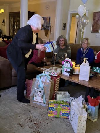 Diane choosing her gift