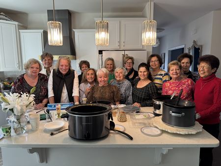 Great Soup and Salad Lunch with Wonderful Dessert