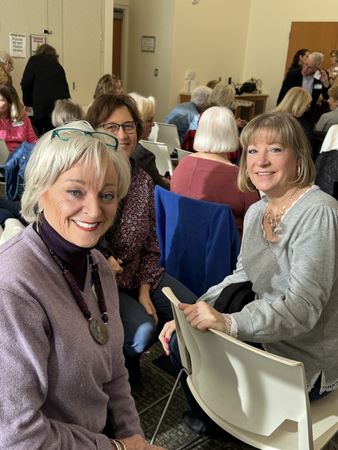 Mickey Cyma and Lisa waiting for the lecture 2