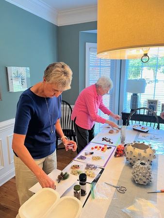 Susan making candle