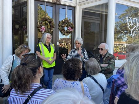 Waxhaw Tour in Front of Waxhaw Womans Club