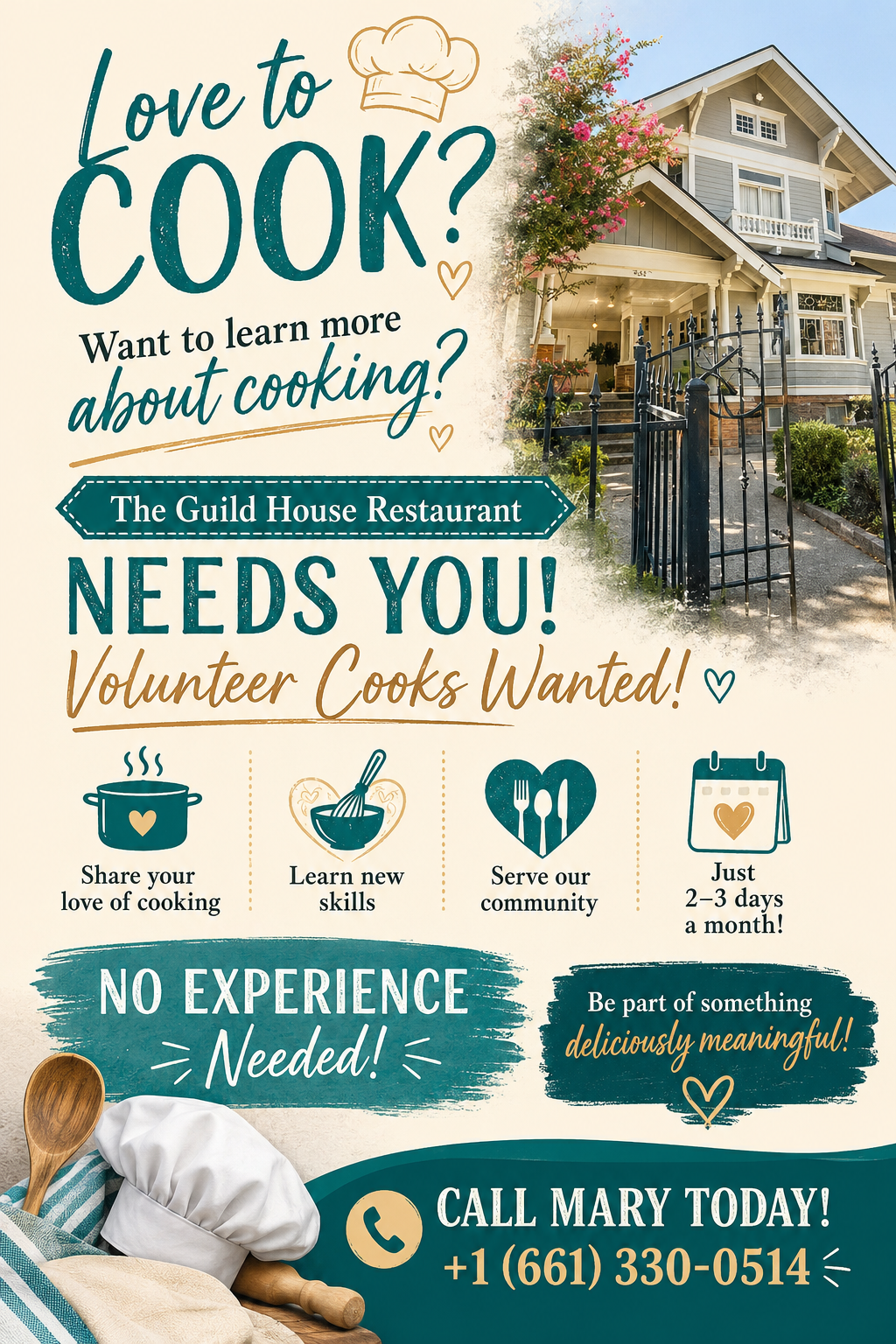 Need Cooks 9-2026