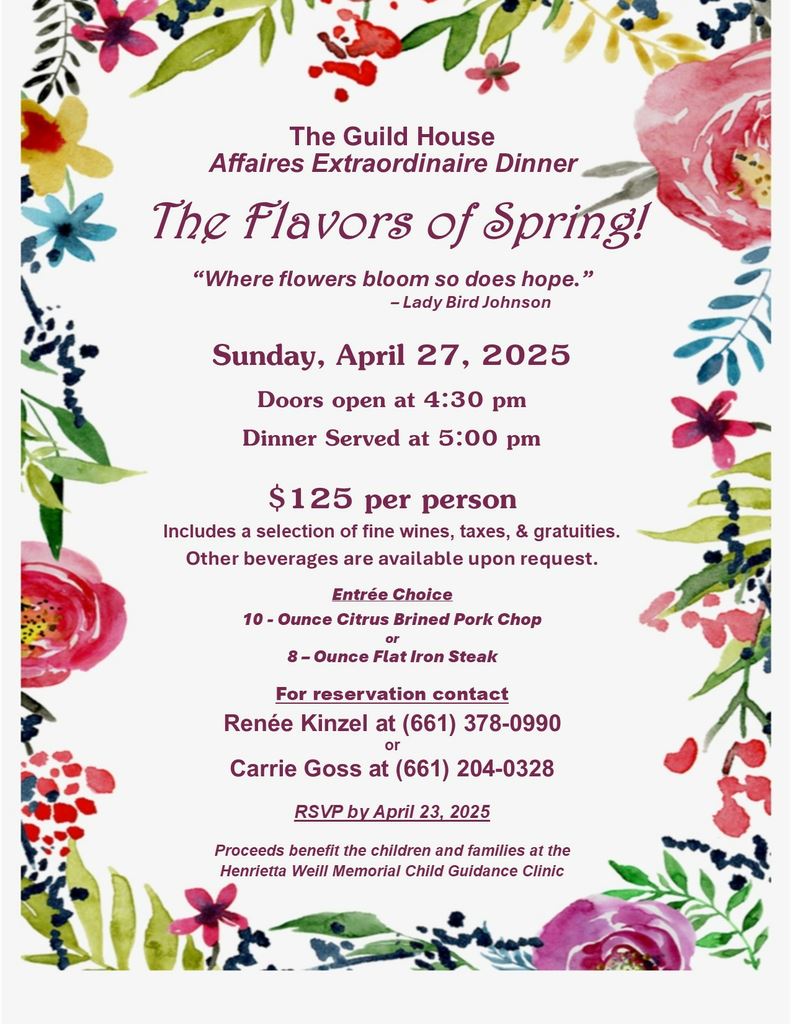 AE Spring Dinner Flyer