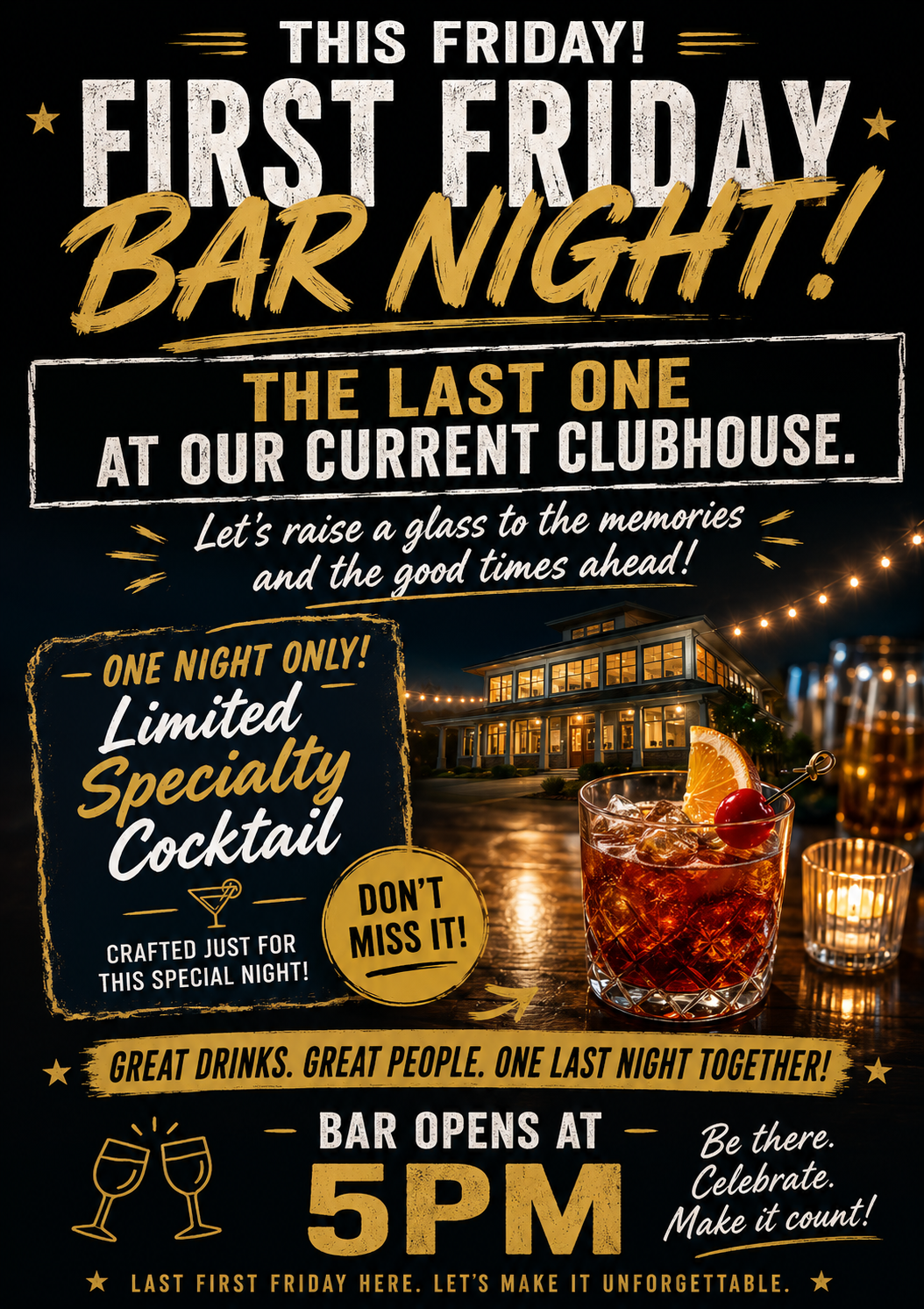 First Friday Bar Poster