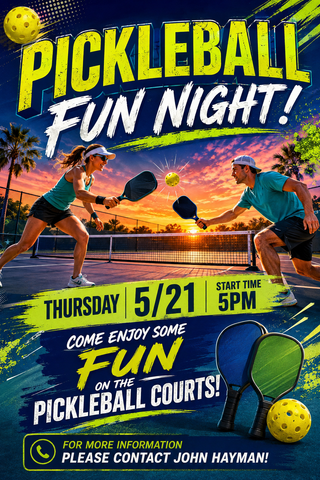 Pickle Ball Thursday Promo