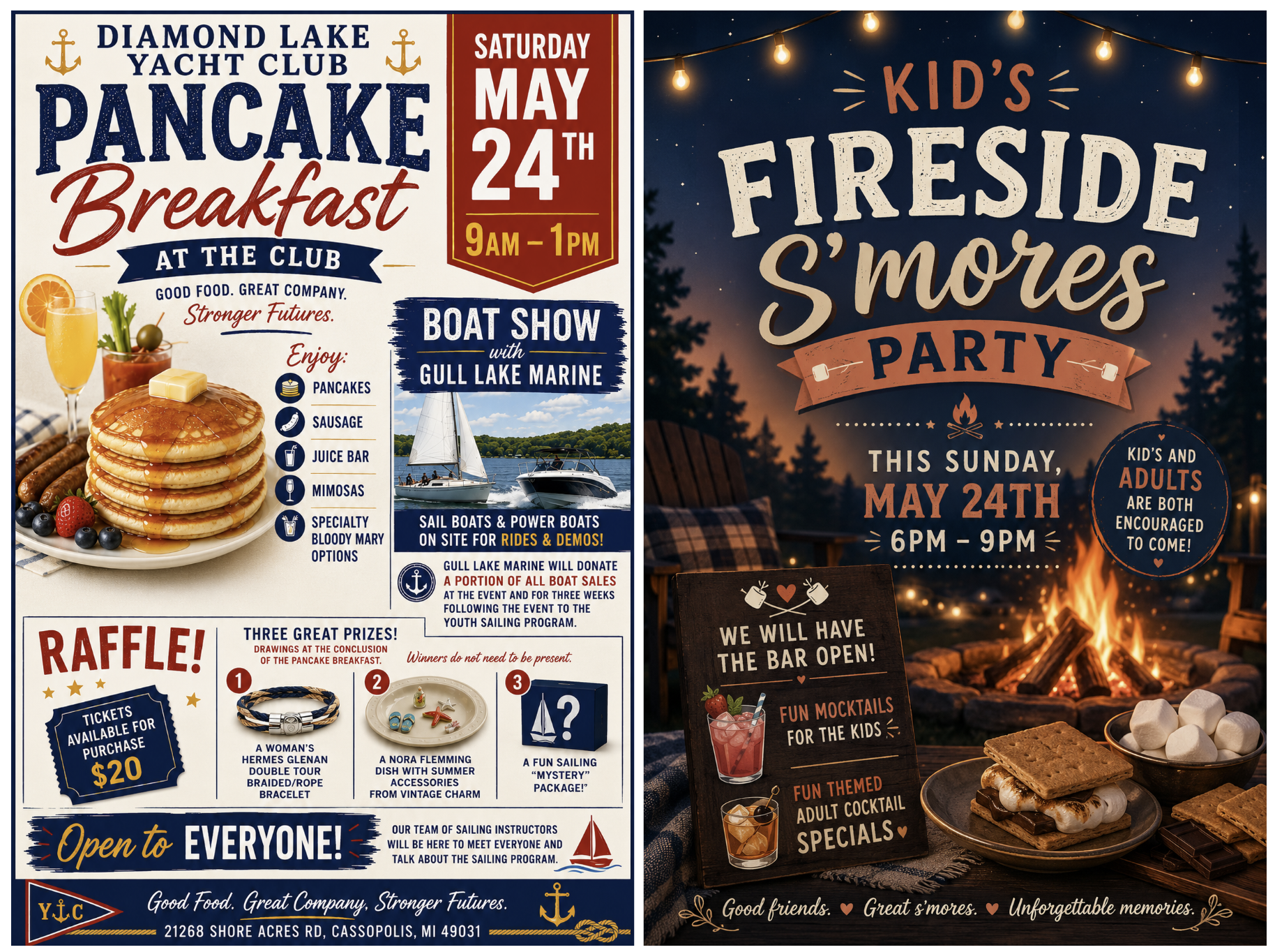 Pancake smores poster updated time