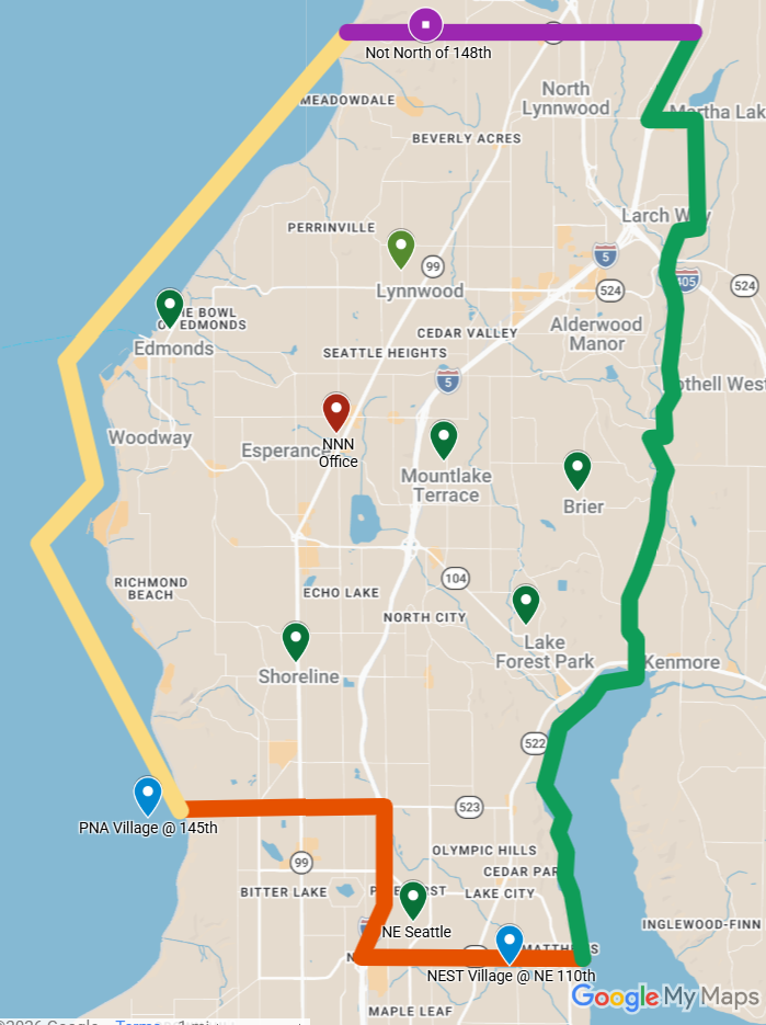 NNN Service Area Map 2026