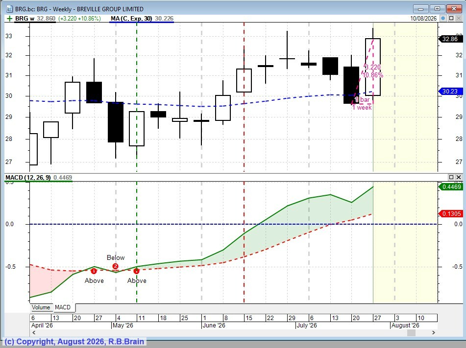 BRG and MACD and EMA
