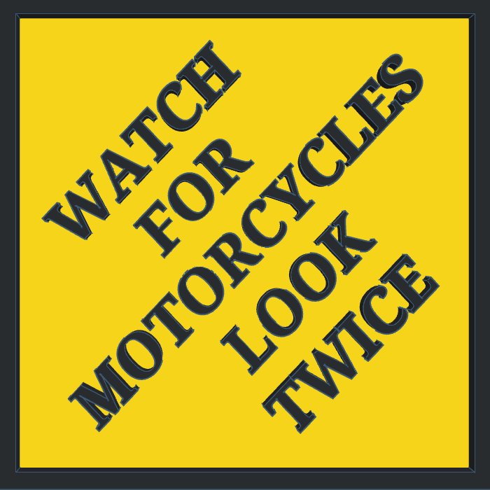 ABATE Diamond Patch (Watch For Motorcycles)