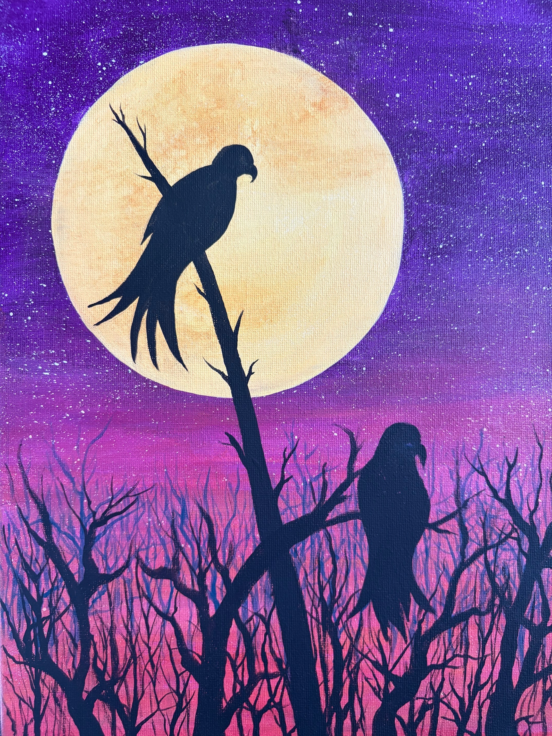 Bright Moon Silhouette By Janna