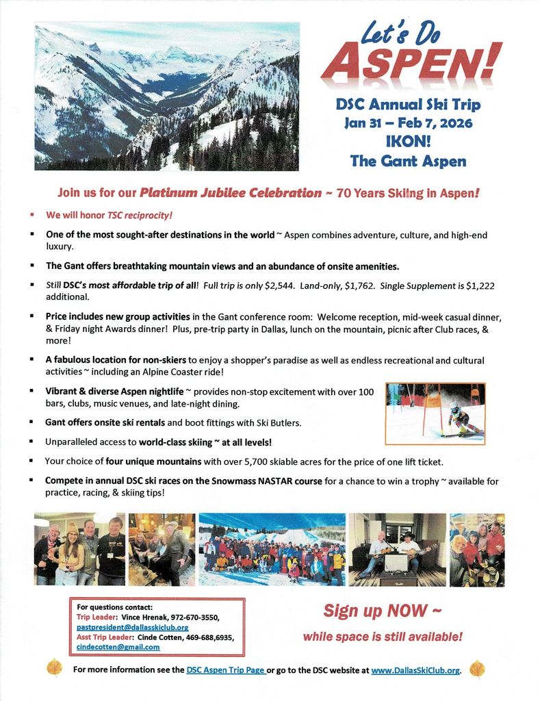 2026 Aspen Flyer for TSC Reciprocity