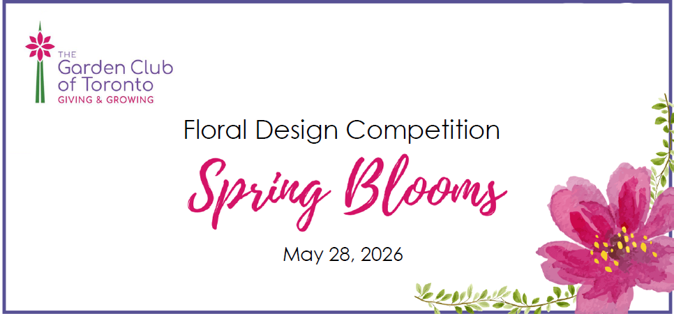 2026 -The Garden Club of Toronto-Spring Blooms Show-Cover Page