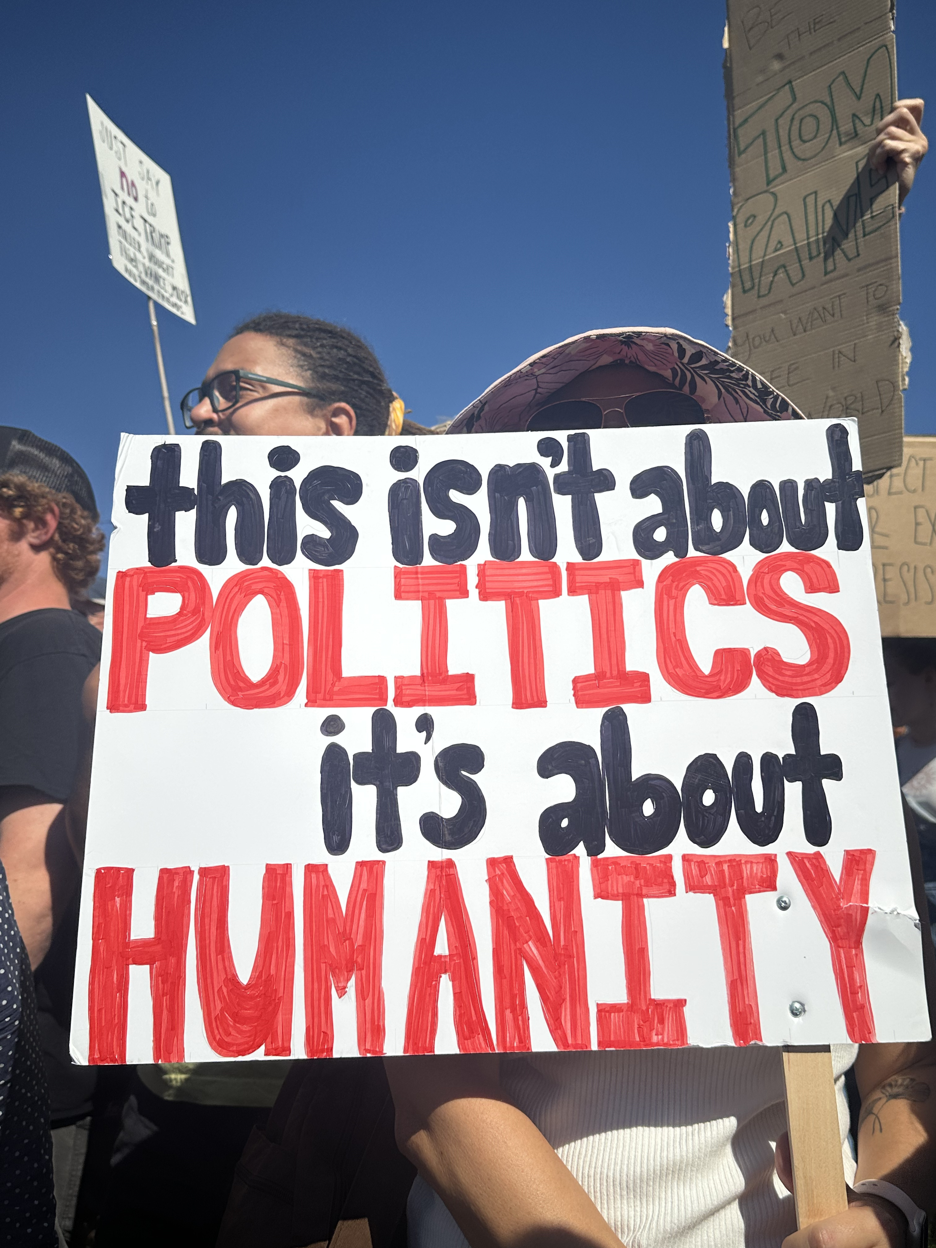 Politics Humanity poster no kings