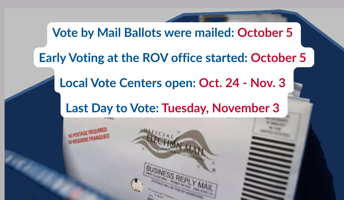 Registrar Of Voters ballot schedule 2026