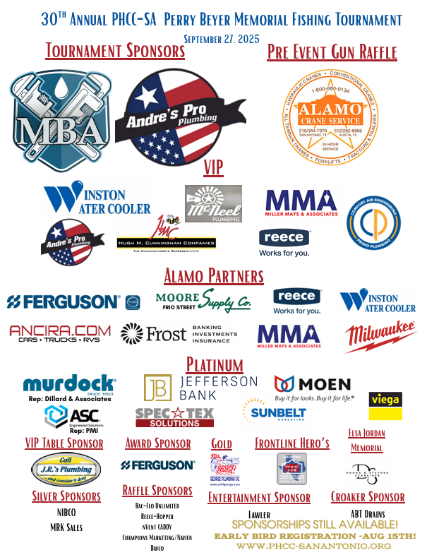 2025 Fishing Sponsors