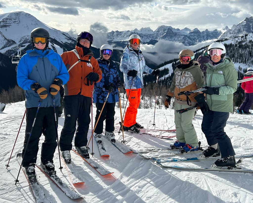 Lake Louise skiers