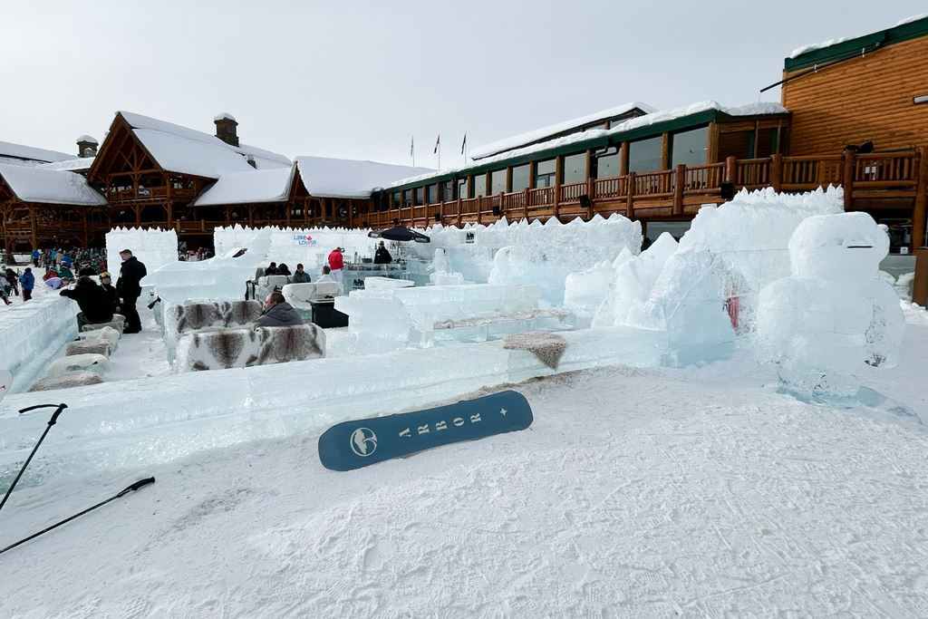 Ice bar at Lake Louise