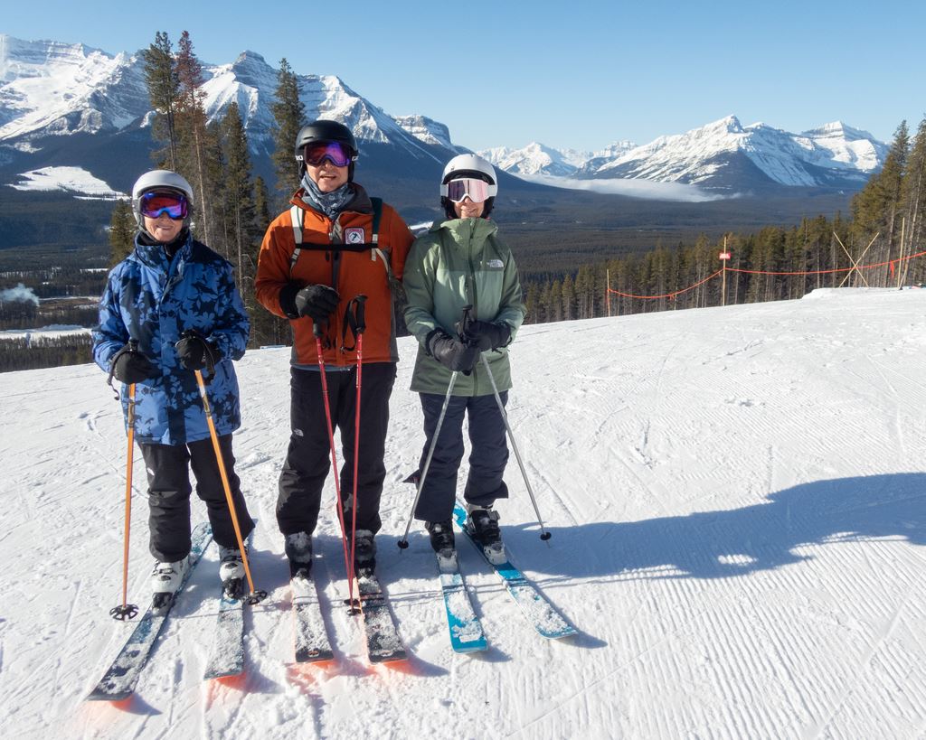 Anne, Lee, and Abby at Lake Louise