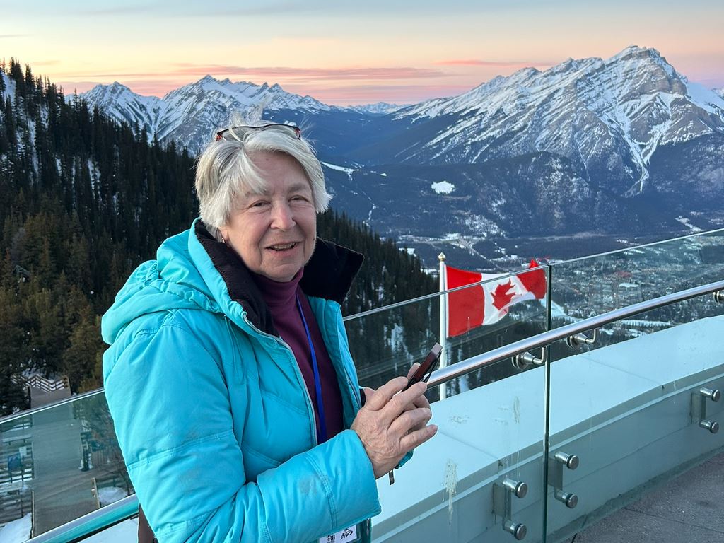 Betsy at Sulphur Mountain
