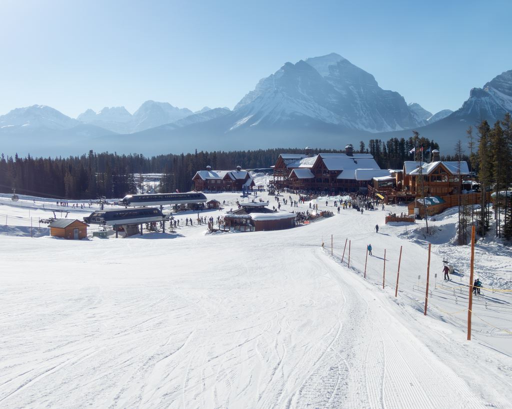 Base area at Lake Louise Ski Resort