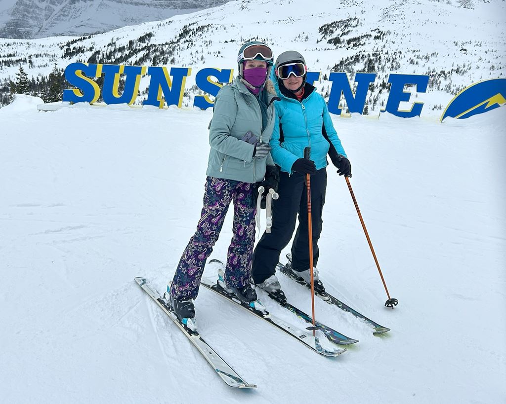 Meg and Betsy at Banff Sunshine
