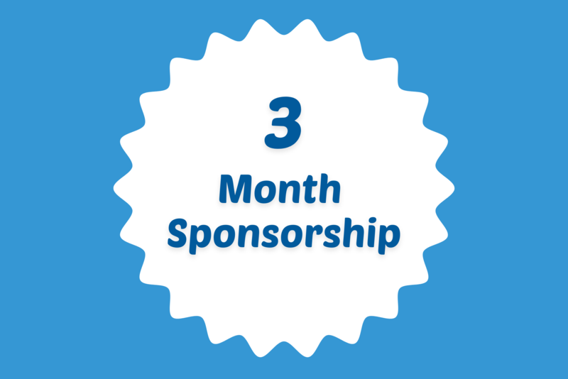 3 MONTH SPONSORSHIP