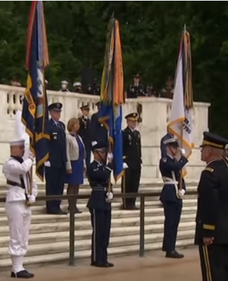 Trooping colors at Arlington