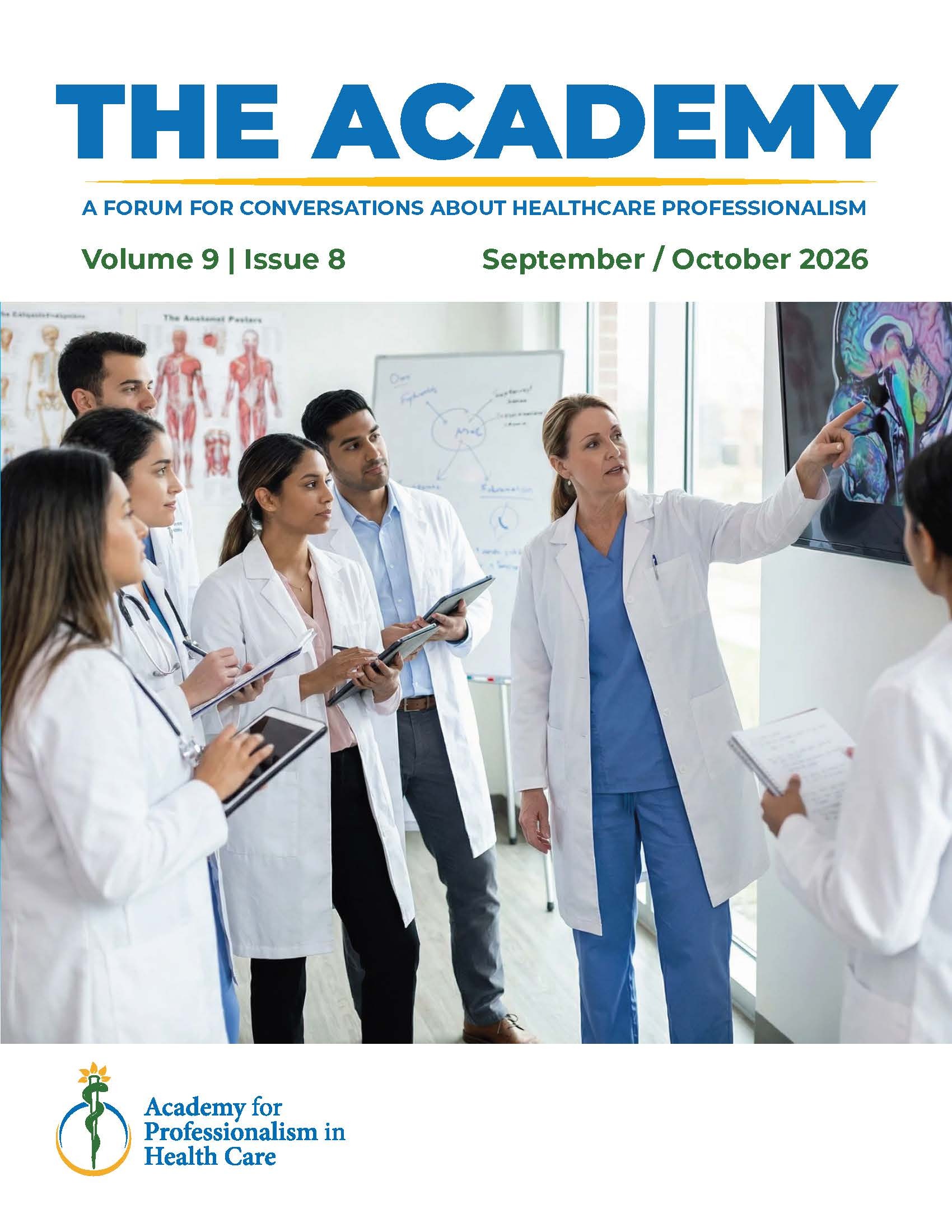 Cover of The Academy, Volume 9, Issue 8, September/October 2026