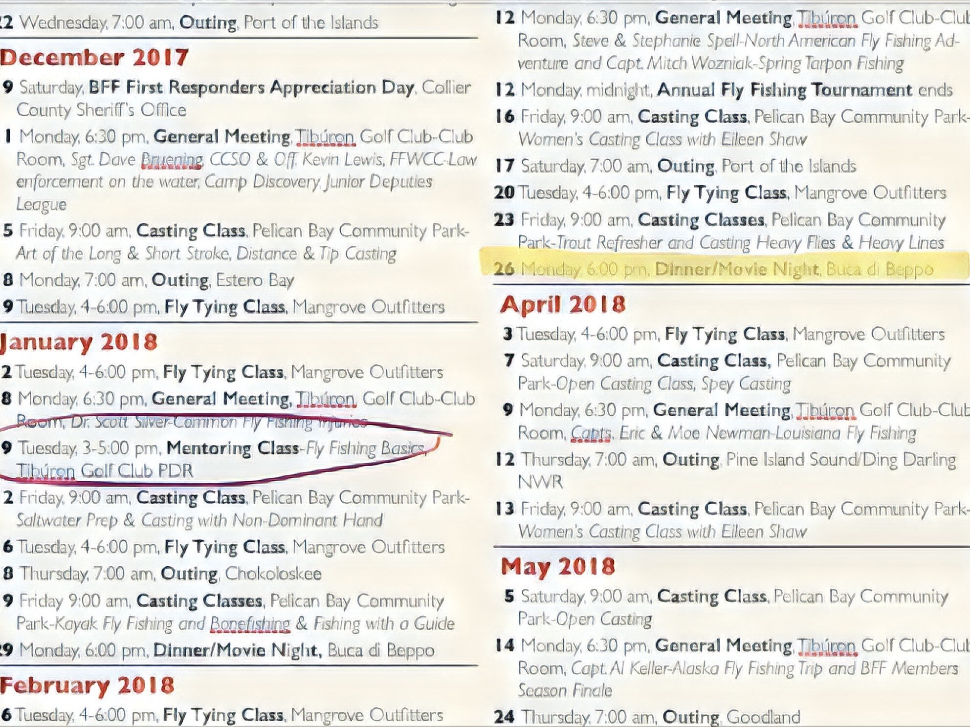 Calendar 