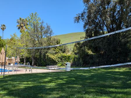 Hills and Volleyball net