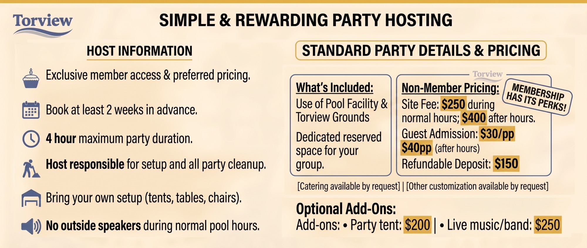 Private Party Non-Members Update