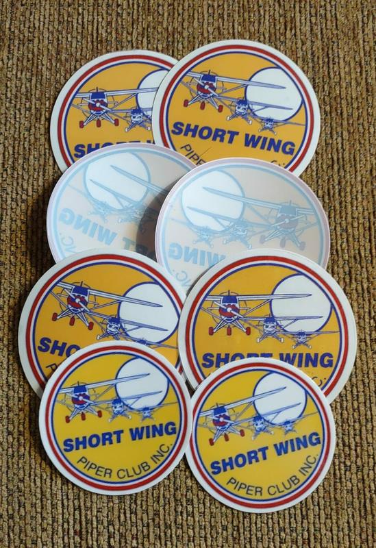 Short Wing Piper Club Stickers