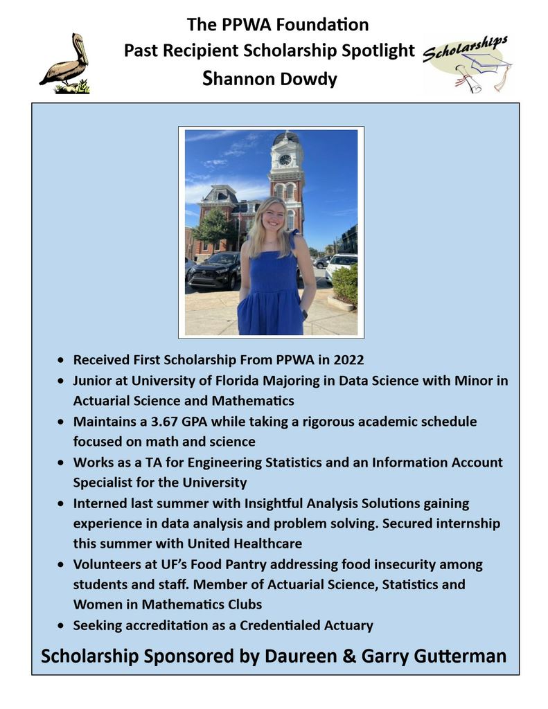 Scholarship Spotlight Shannon Dowdy 1