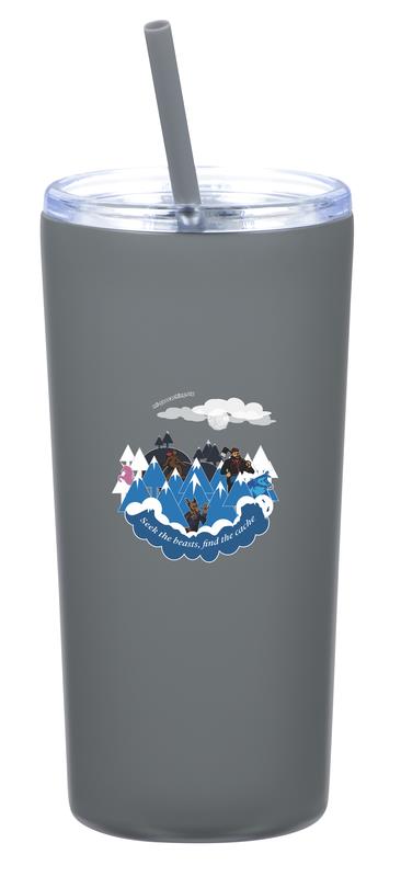 20 Oz Tumbler w/Straw