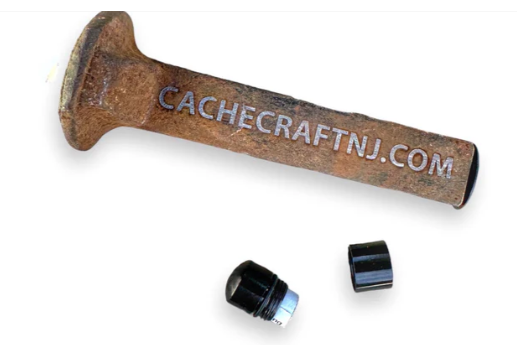 Devious Geocache Railroad Spike