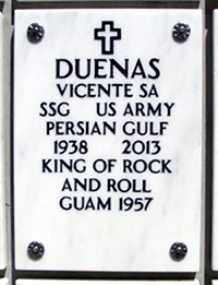 Vicente S.A. Duenas - Headstone