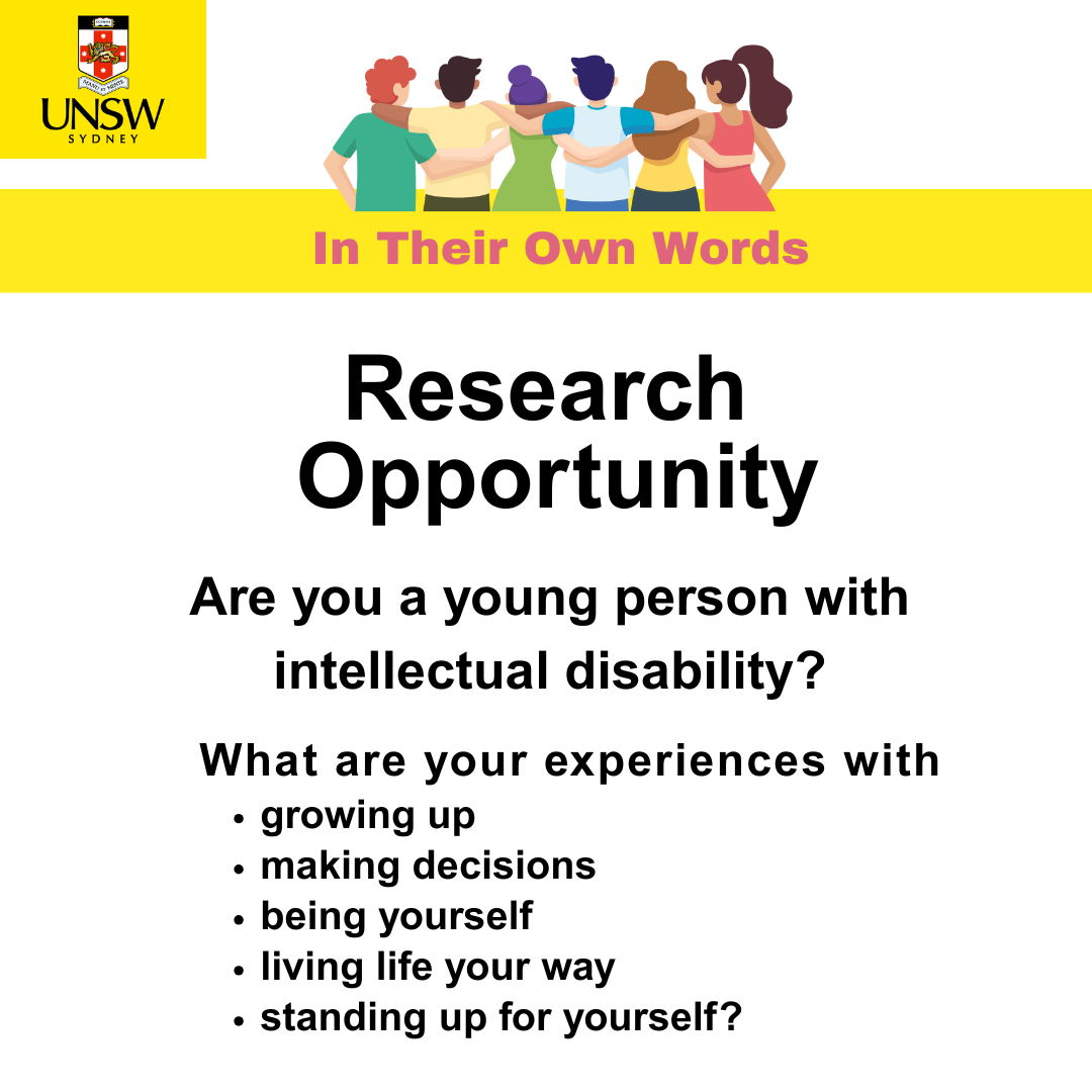 call for participants in your own words