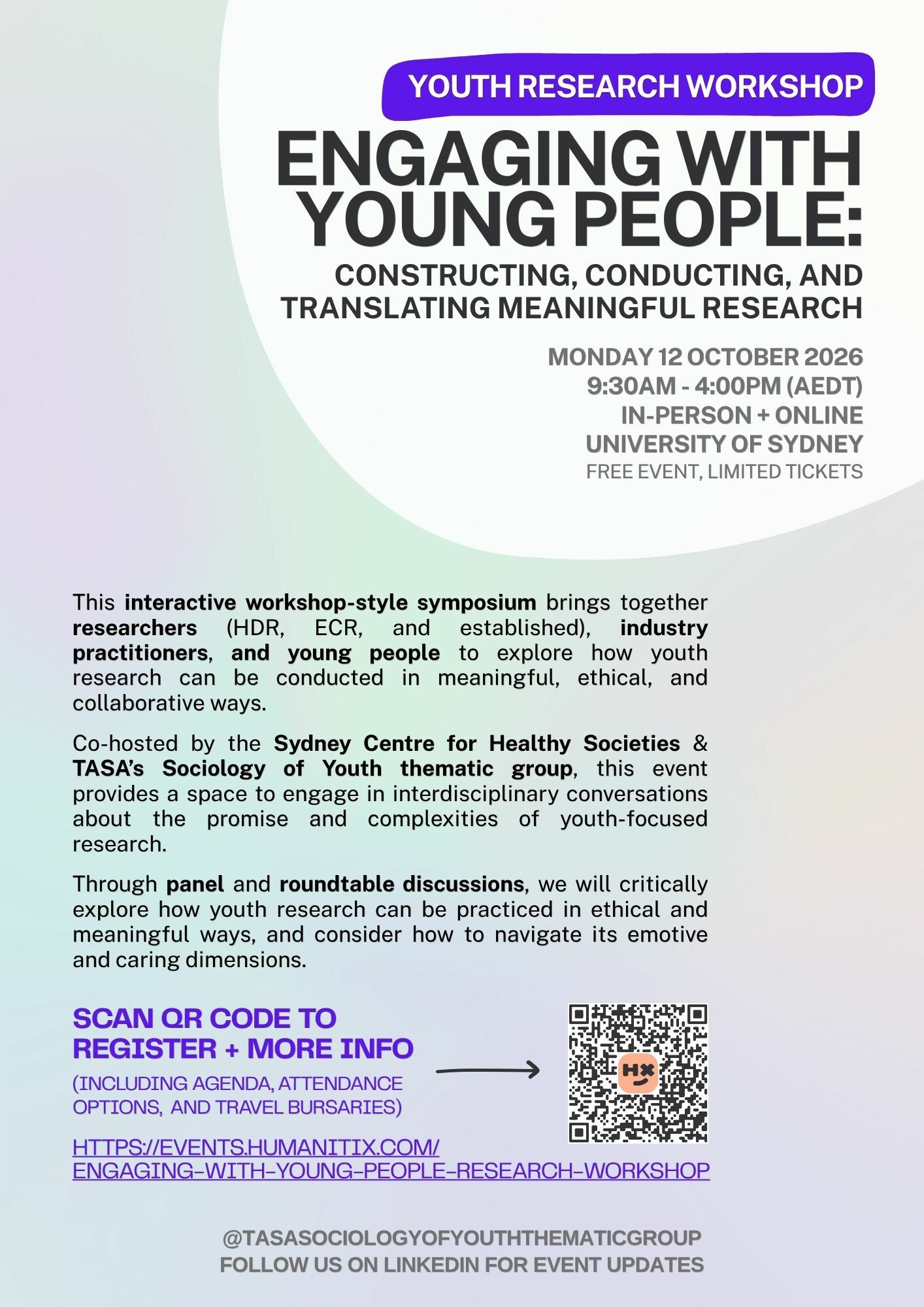 Youth TG_Engaging with young people research workshop_12 Oct 2026