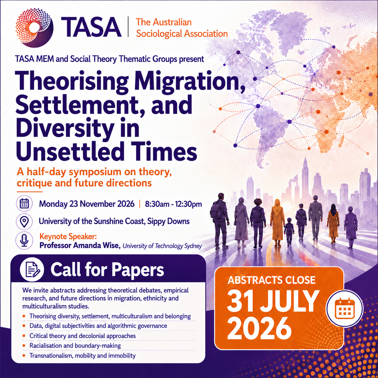 Theorising Migration, Settlement & Diversity in unsettled Times