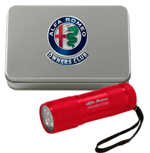 AROC Aluminum Red Flashlight