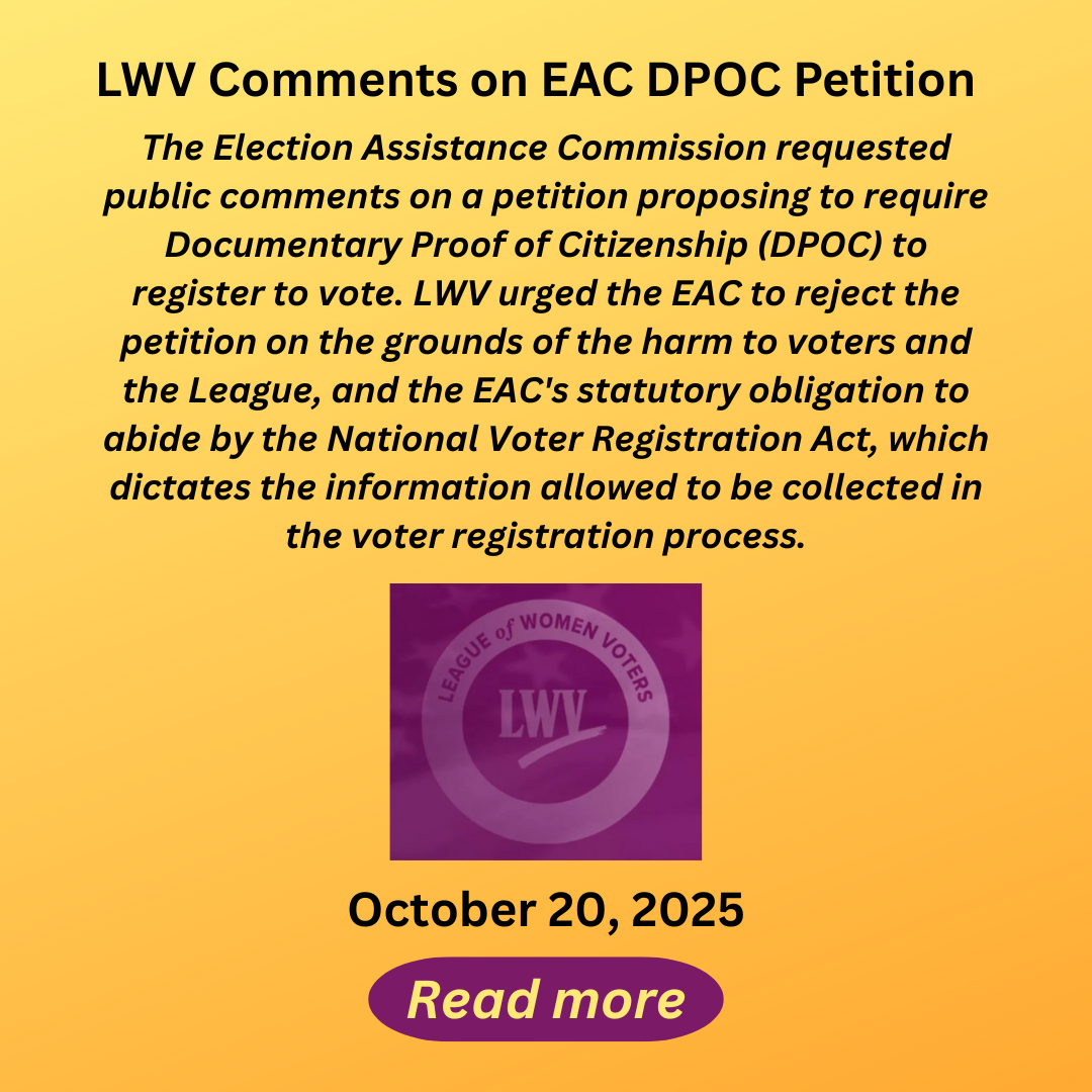 v2-2025 LWV Comments on EAC DPOC Petition 