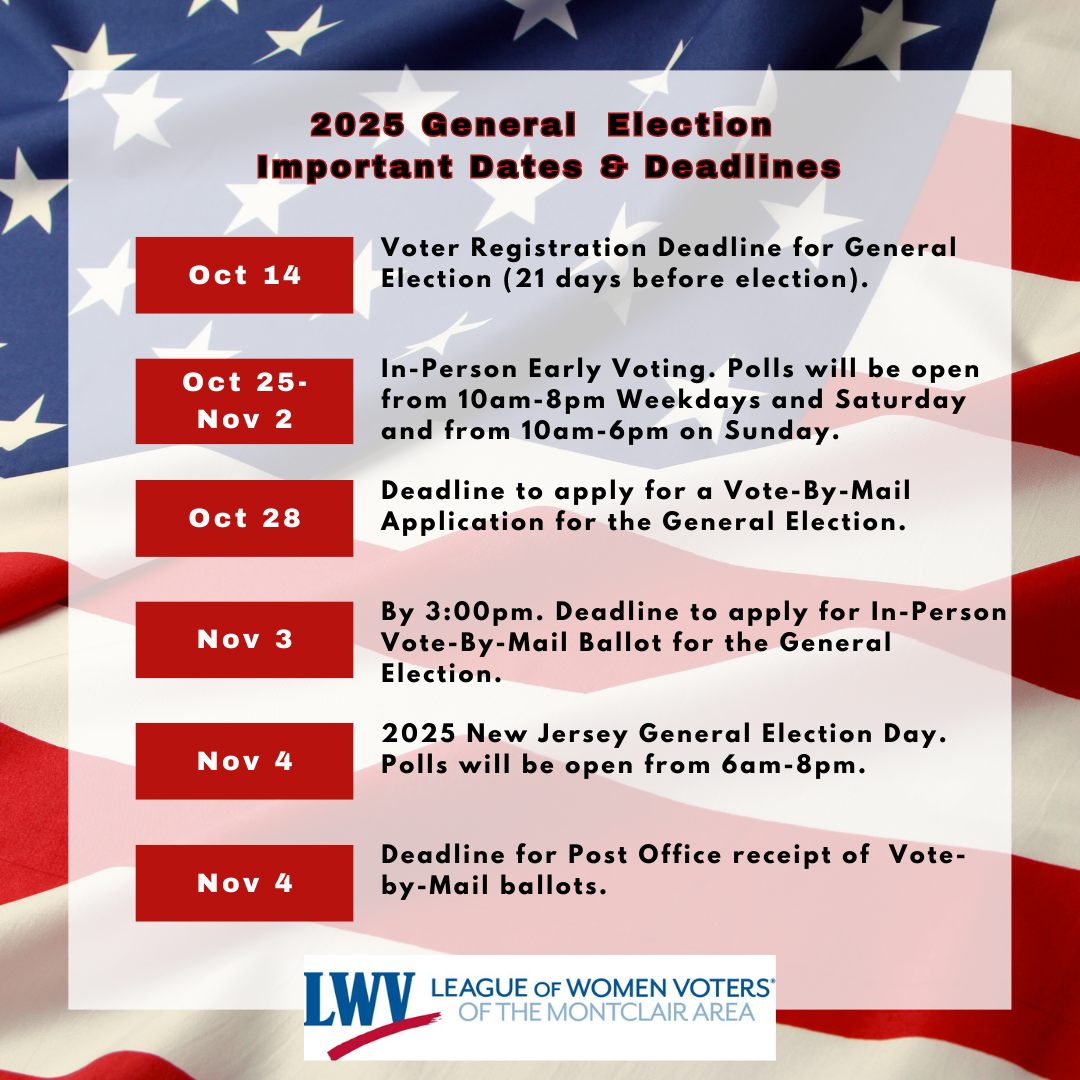 2025-General Election Important Dates & Deadlines