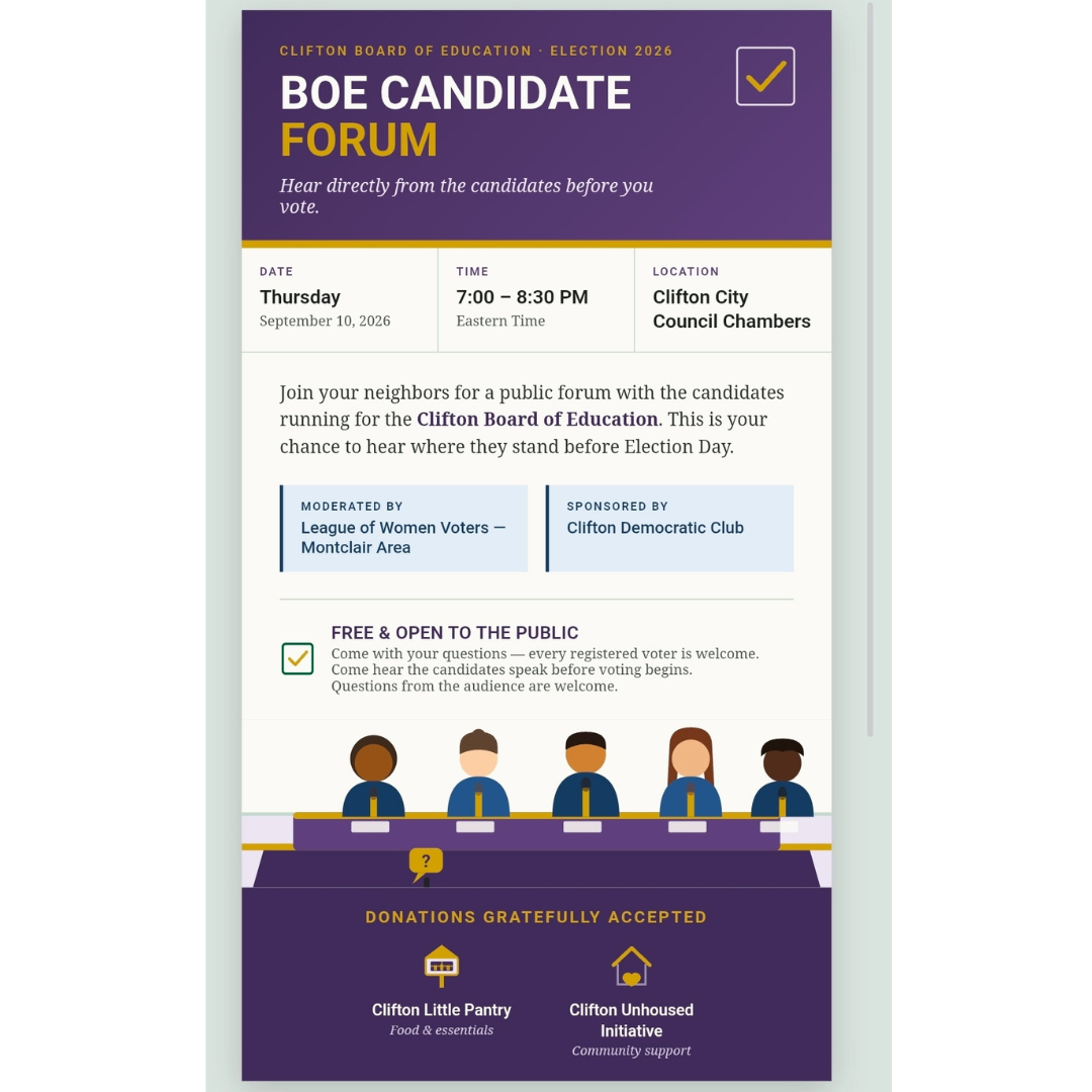 2026-Clifton BOE Candidate Forum